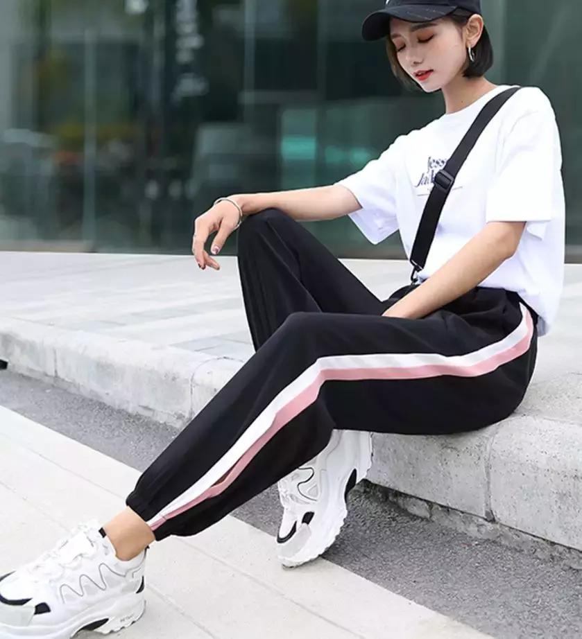 夏季穿搭女学生宽松套装裤子,宽松裤子穿搭女夏季搭配高级感