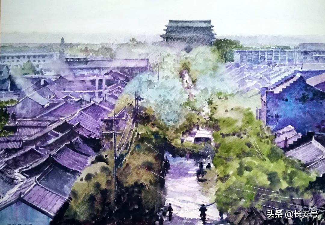 手绘老西安,西安手绘名胜古迹