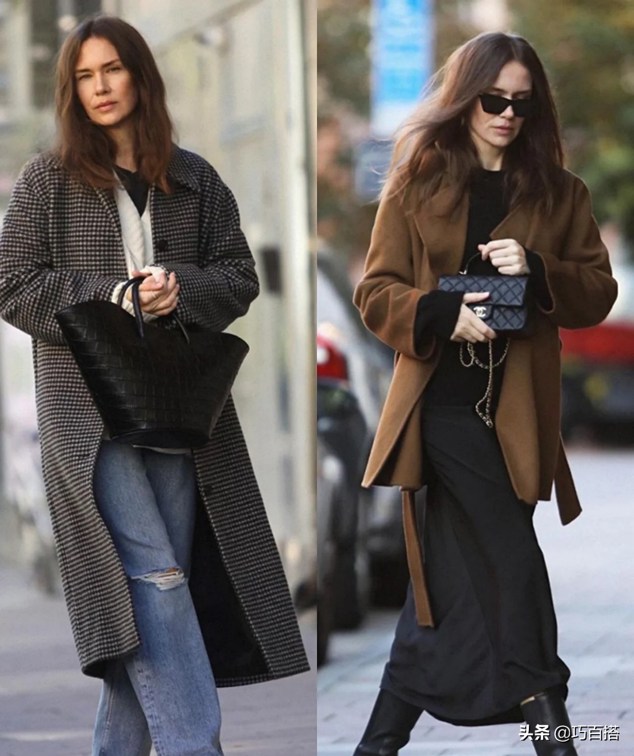 长款黑色羽绒服外套怎么搭配好看,长款外套怎么搭配好看