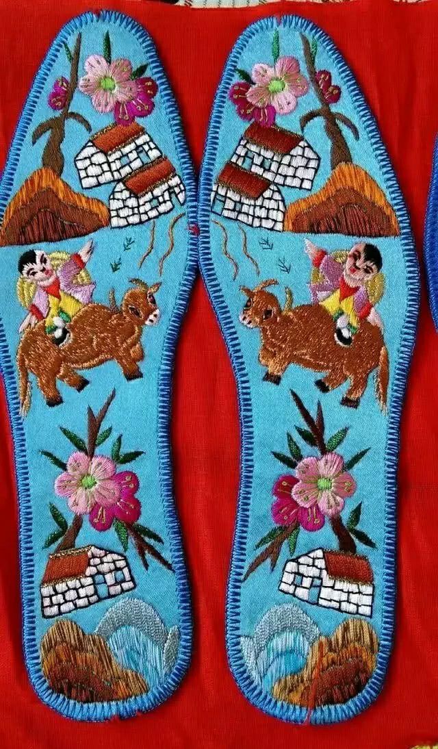 八瓣花鞋垫图案怎么绣,绣鞋垫花样图案大全