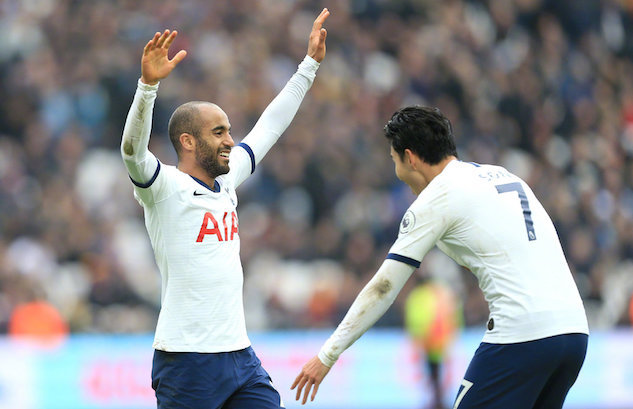 孙兴慜传射凯恩破门,孙兴慜1射2传热刺4-1纽卡