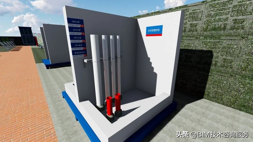 bim建筑样板和结构样板建立,施工方案bim模型配图