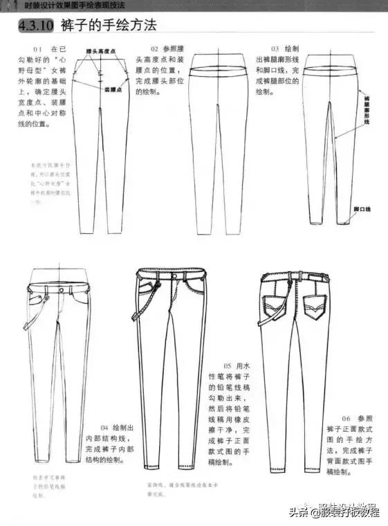 手绘服装款式图线稿书籍,服装款式图手绘专业教程