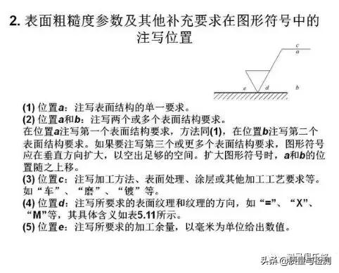 表面粗糙度的标注方法及示例,表面粗糙度的标注方法和概念