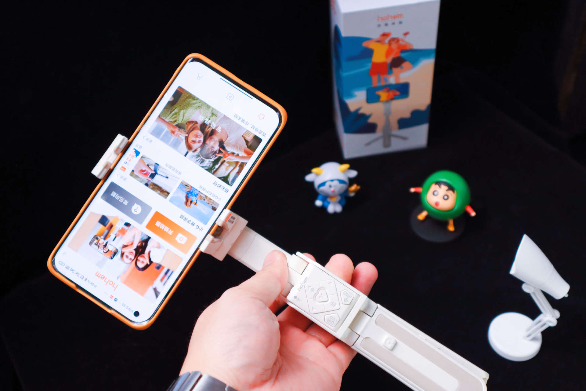 这才是自拍杆的完美形态，它就是浩瀚卓越小Q稳拍杆，不服来战