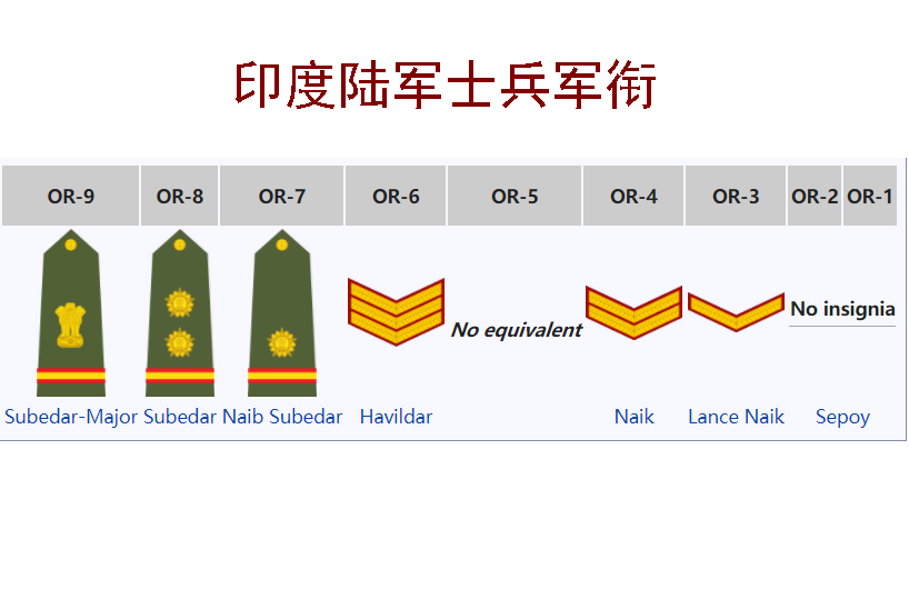 从绚丽的军衔上看，印巴真的是同宗同源，打断骨头连着筋