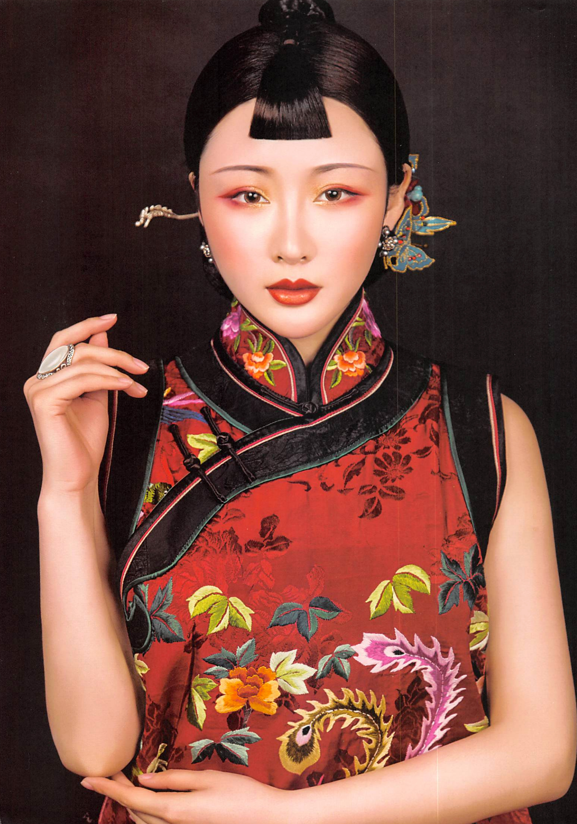 楝撳奖绾㈠,涓浗椋庣殑鍙ら浜虹墿姝ｈ劯鎵嬬粯