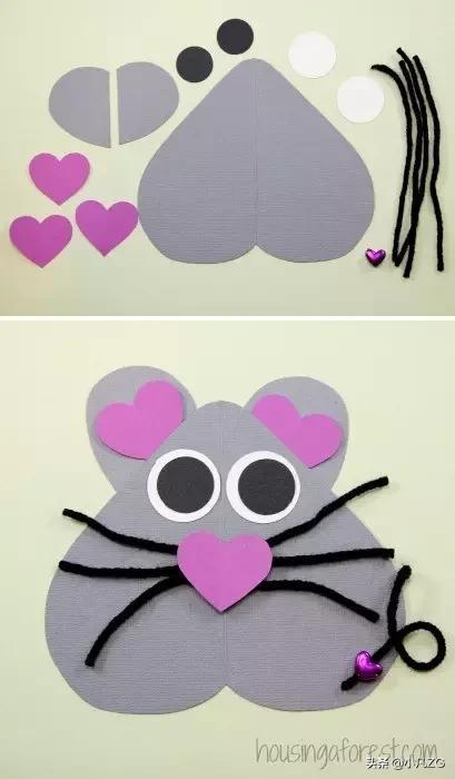 手工制作小老鼠幼儿园,亲子手工制作小老鼠幼儿园