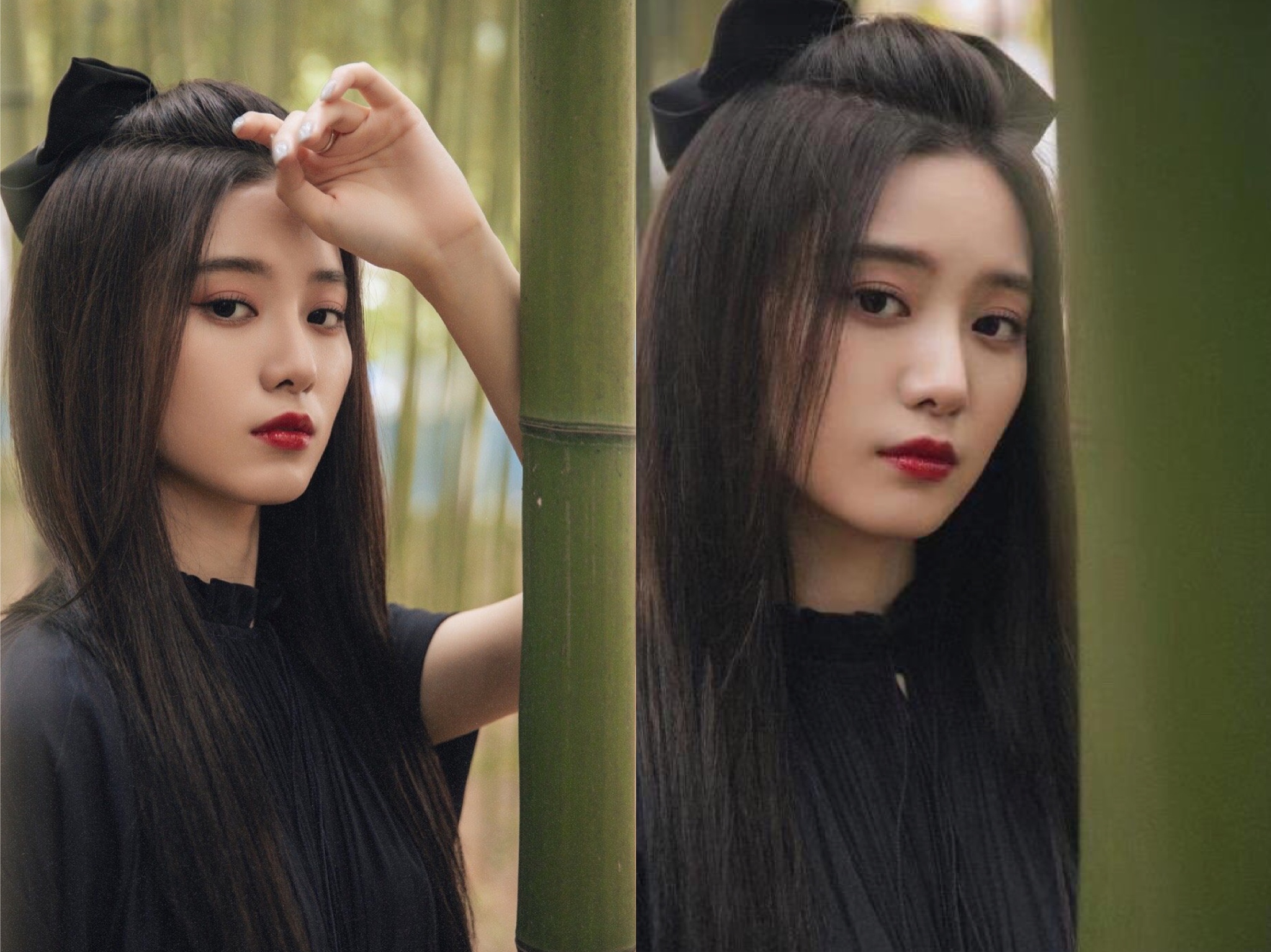 林青霞蝴蝶结丸子头,林青霞蝴蝶结造型