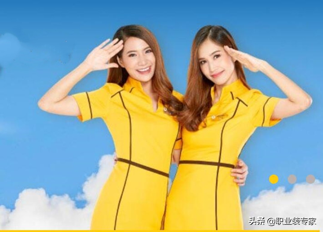 泰国酷鸟航空空姐服,泰国国际航空公司制服特点