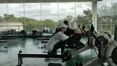 中国皮划艇队划船机,皮艇划船机正确姿势