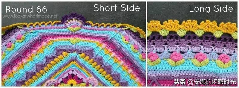 曼陀罗毯子编织教程,苏菲花园曼陀罗毯子钩法高清图解