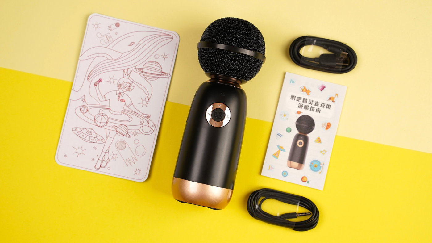 精灵麦克风q3怎么用嗨唱模式,唱吧精灵话筒q3直播唱歌评测