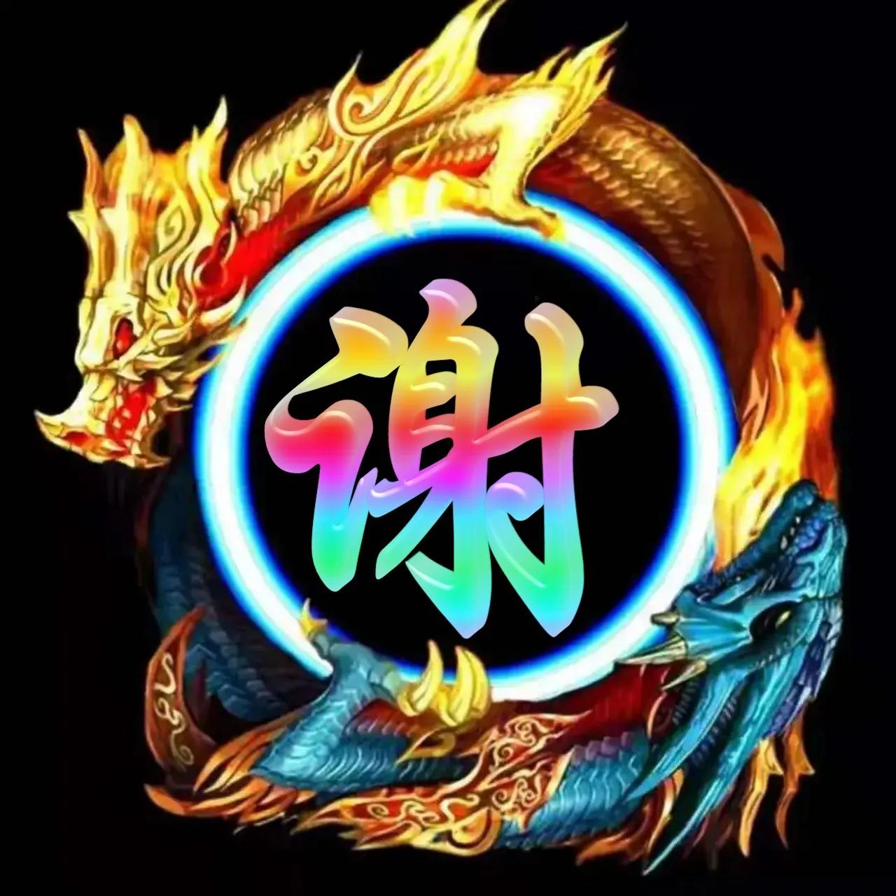 李姓氏微信头像带龙图案,冰墩墩姓氏微信头像龙