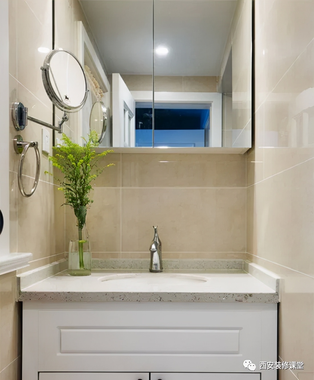 镜柜镜子怎么粘上去的,卫生间隐藏镜子的镜柜