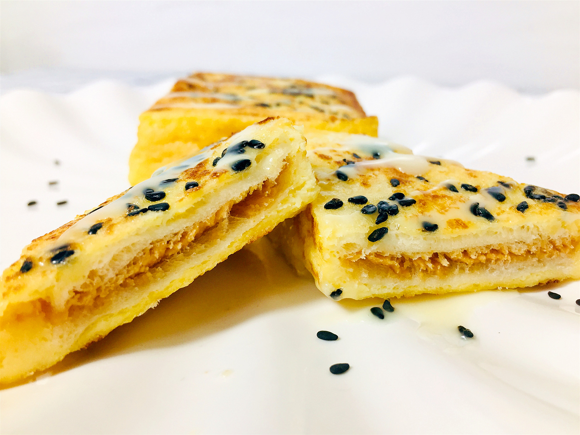 花生酱西多士吐司家庭版,花生西多士吐司的做法