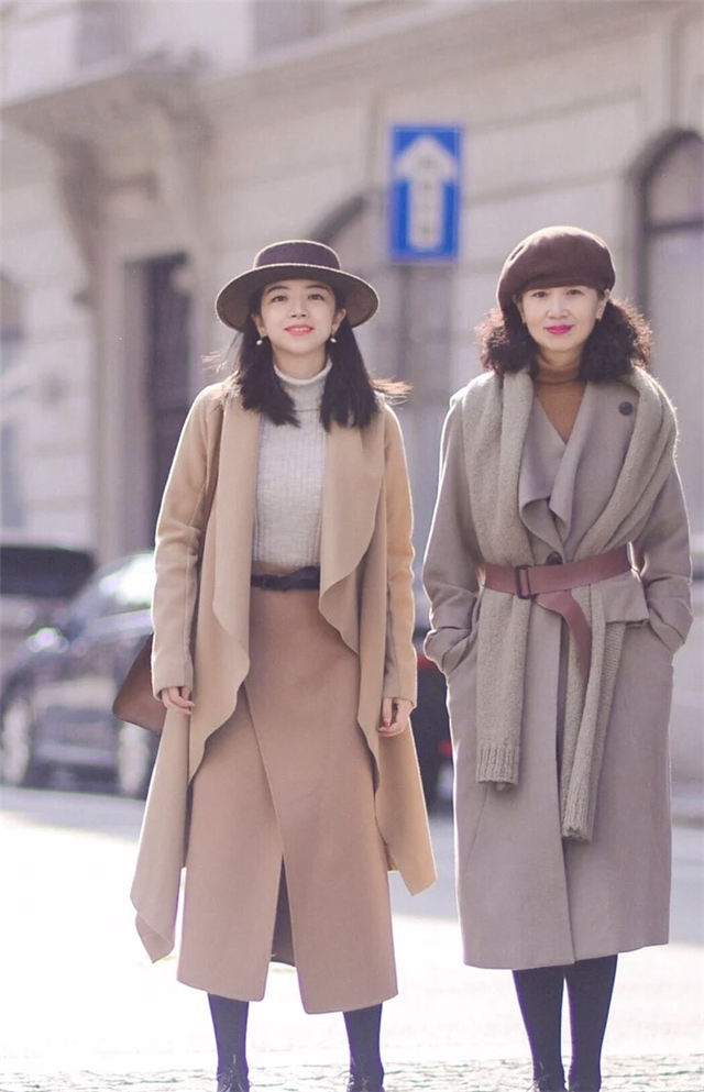 三木驼色大衣怎么穿,三木妈妈驼色羊绒大衣搭配