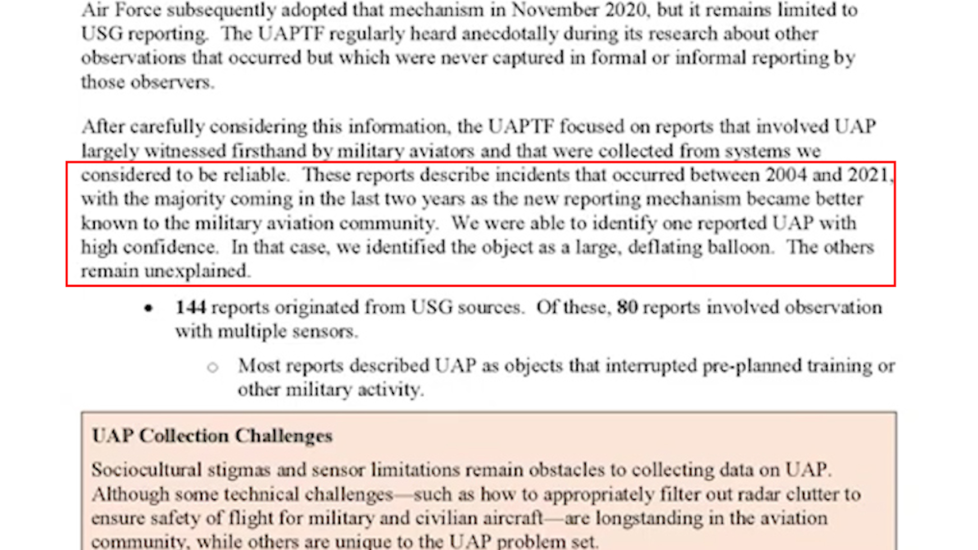 美国首次正式公布ufo,深度解析美国ufo报告