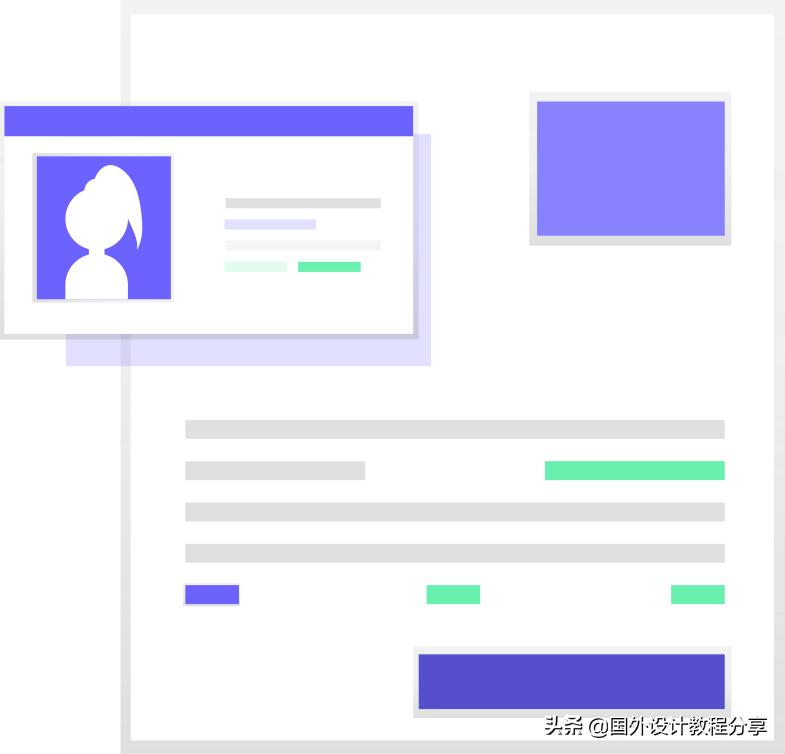 扁平矢量插画色彩教程,扁平矢量家具插画