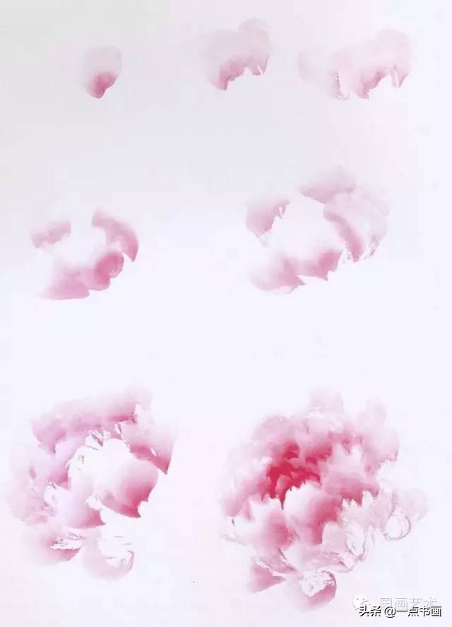 齐白石牡丹国画写意作品,写意国画牡丹的用笔技巧