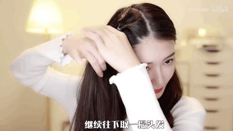 适合30-40岁圆脸减龄扎发,锁骨发型女怎么扎圆脸减龄