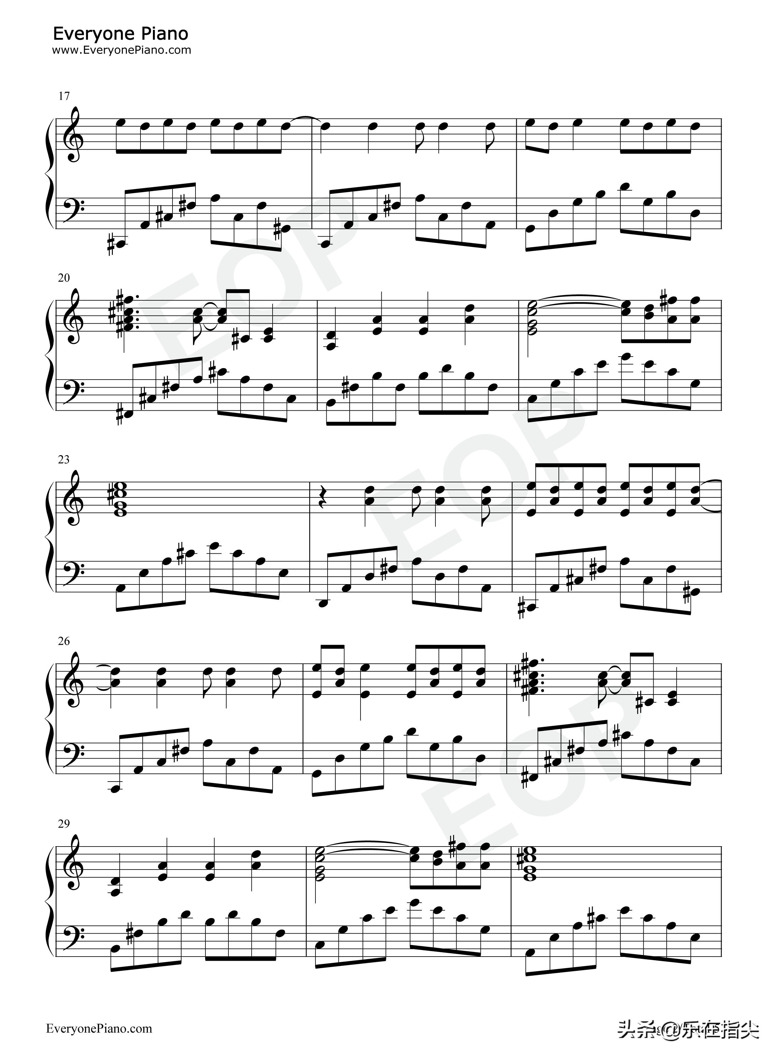 魔笛变奏曲钢琴谱图文,magi钢琴谱