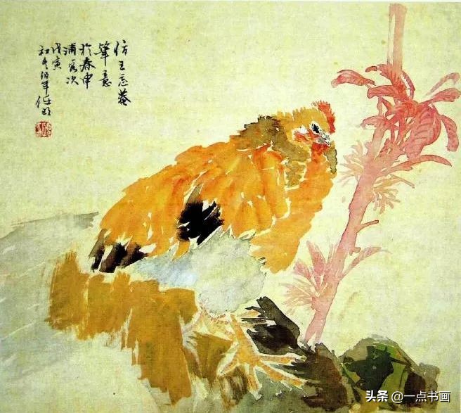 清代山水花鸟画家名单,清代画家朱耷的花鸟画画得很简练