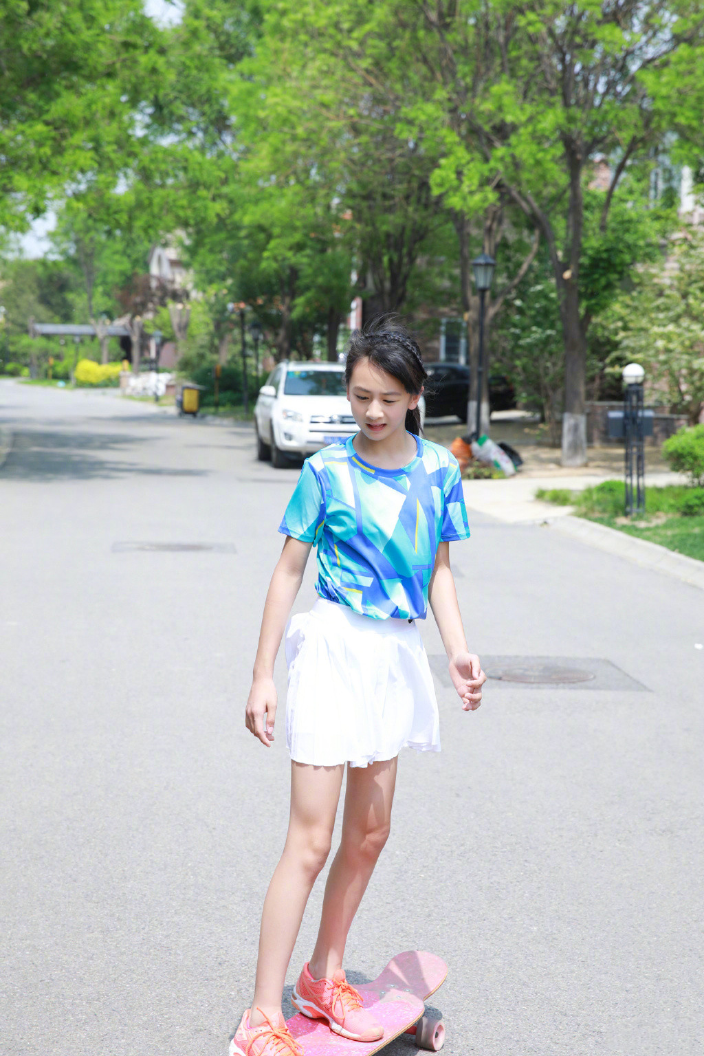 森碟穿搭合集,11岁森碟现身