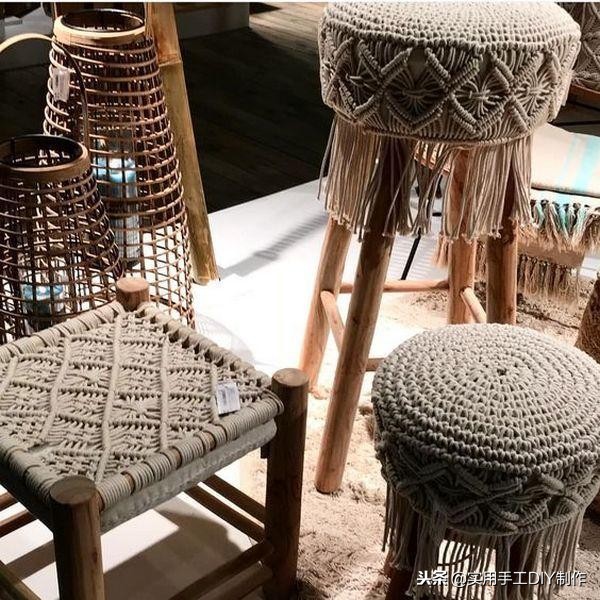 手工纯白棉绳编绳挂件,手工编绳合集名称