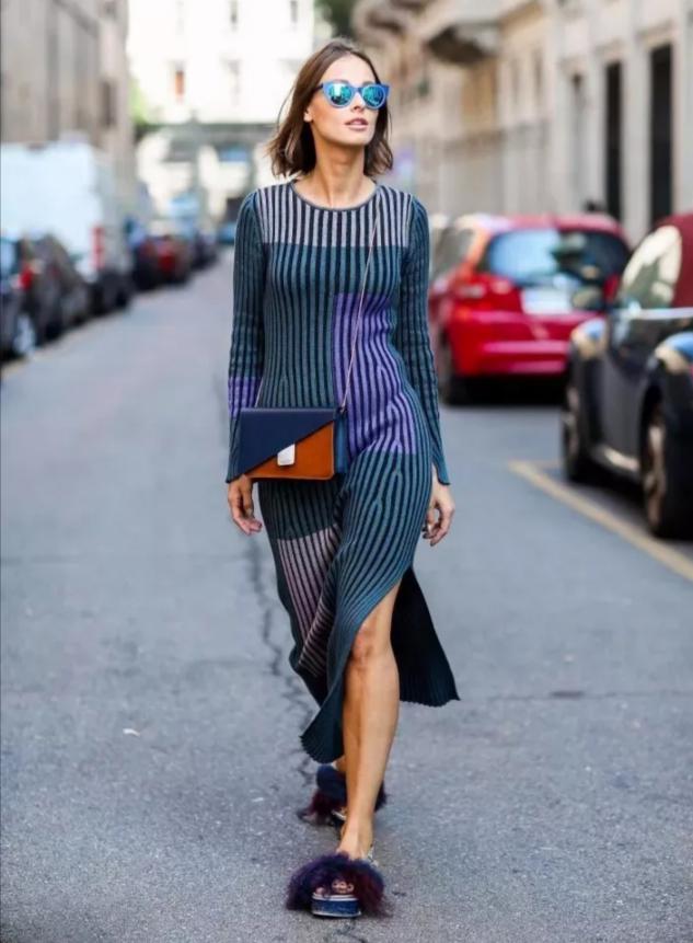 女童长袖裙子春秋毛衣裙,一条毛衣裙穿出你想要的时髦感