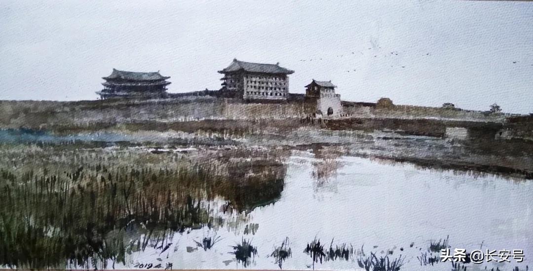 手绘老西安,西安手绘名胜古迹