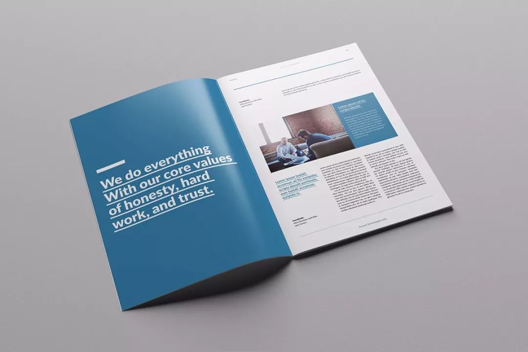 简约大气的企业宣传册／画册设计精选