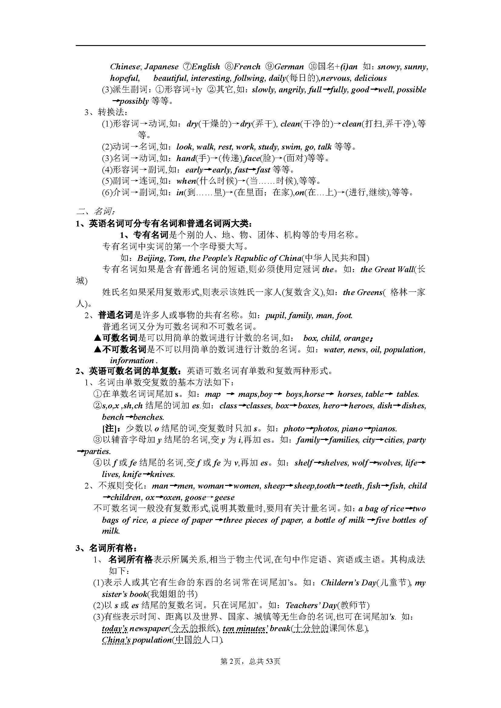 初中英语语法大全讲解,初中英语语法大全顺口溜