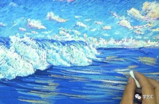 重彩油画棒教程简单,油画棒超美超简单