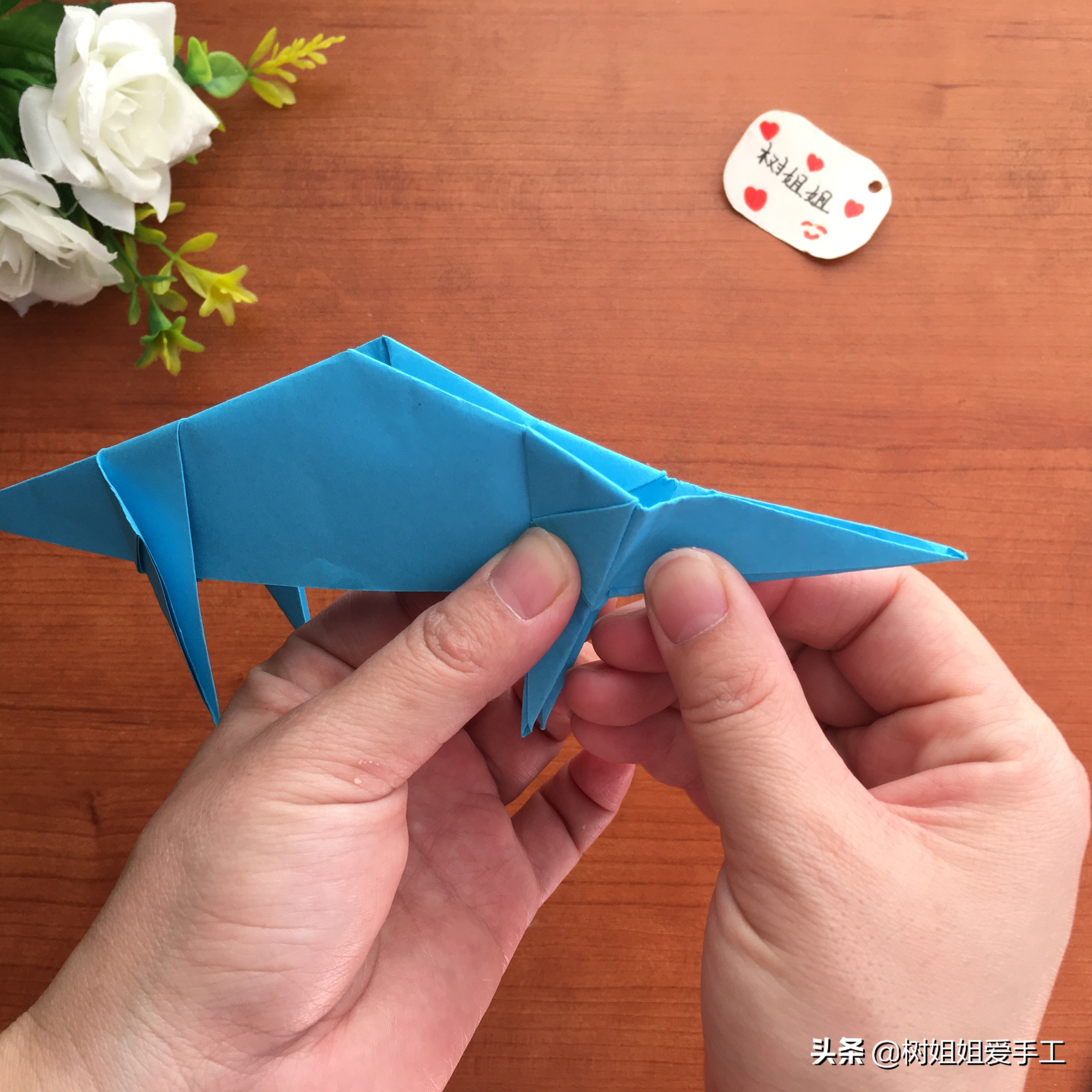 儿童益智折纸启蒙篇腕龙折纸,恐龙折纸剑龙视频大全