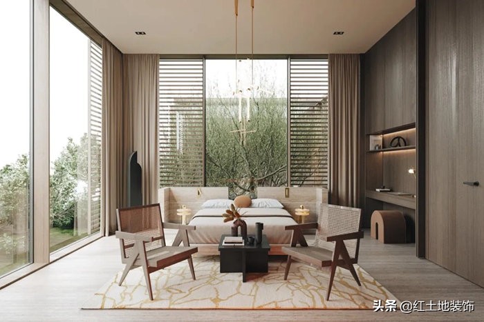 珠海现代宅寂风装修设计住宅，充满舒适自然的气息感