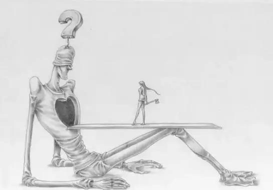 暗黑风格绘画人物素描,暗黑系插画100幅