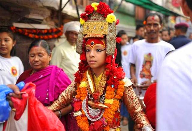 尼泊尔活女神的秘密,尼泊尔寺庙里的活女神