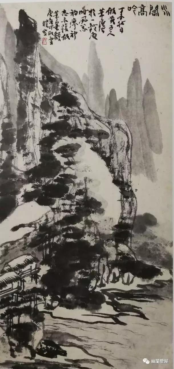 梁崎先生的山水画作品欣赏,当代著名书画大师梁崎作品鉴赏