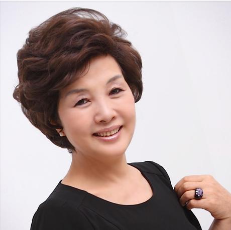 圆脸适合什么假发中老年人,中老年女士假发价格表