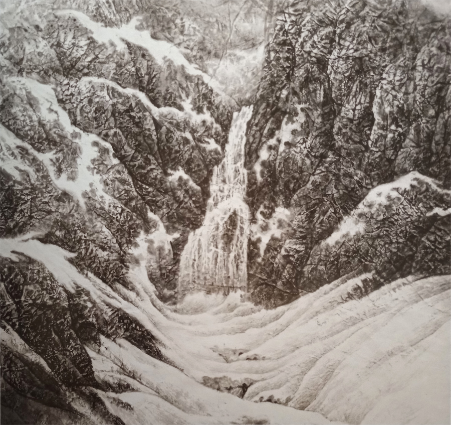 雪的画法10分钟学会画雪景,水彩画雪景的画法步骤