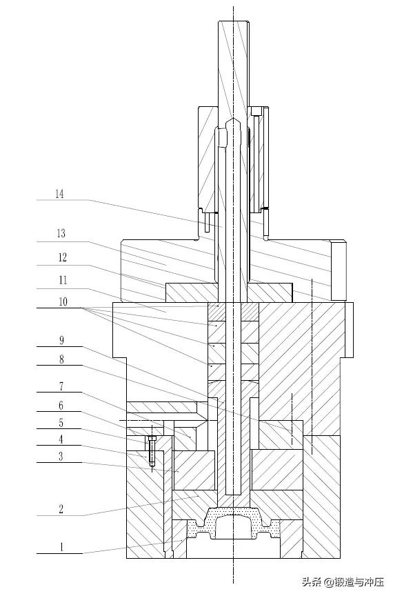 一种解决热镦机扁薄类锻件顶出变形的方法