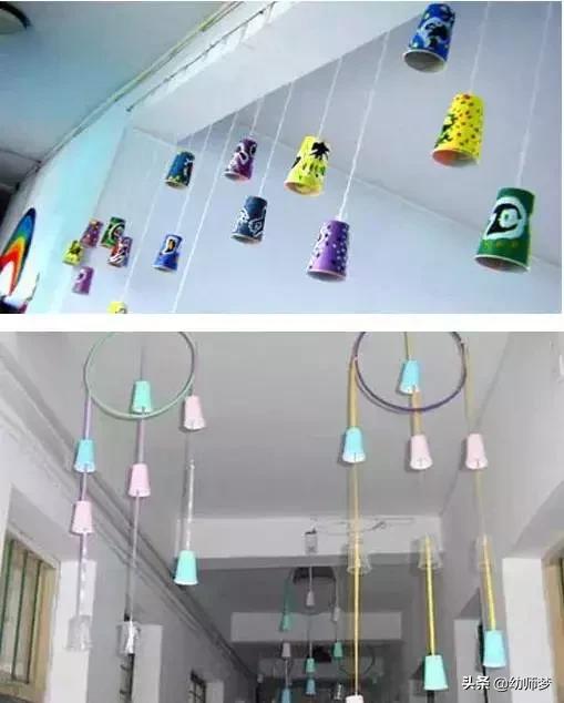 幼儿园走廊环创吊饰新年,幼儿园手工吊饰作品简单又好看