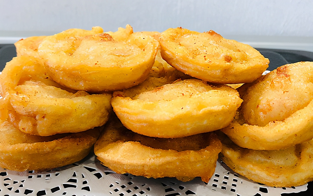 上海小吃早餐油墩,老上海传统小吃油墩子