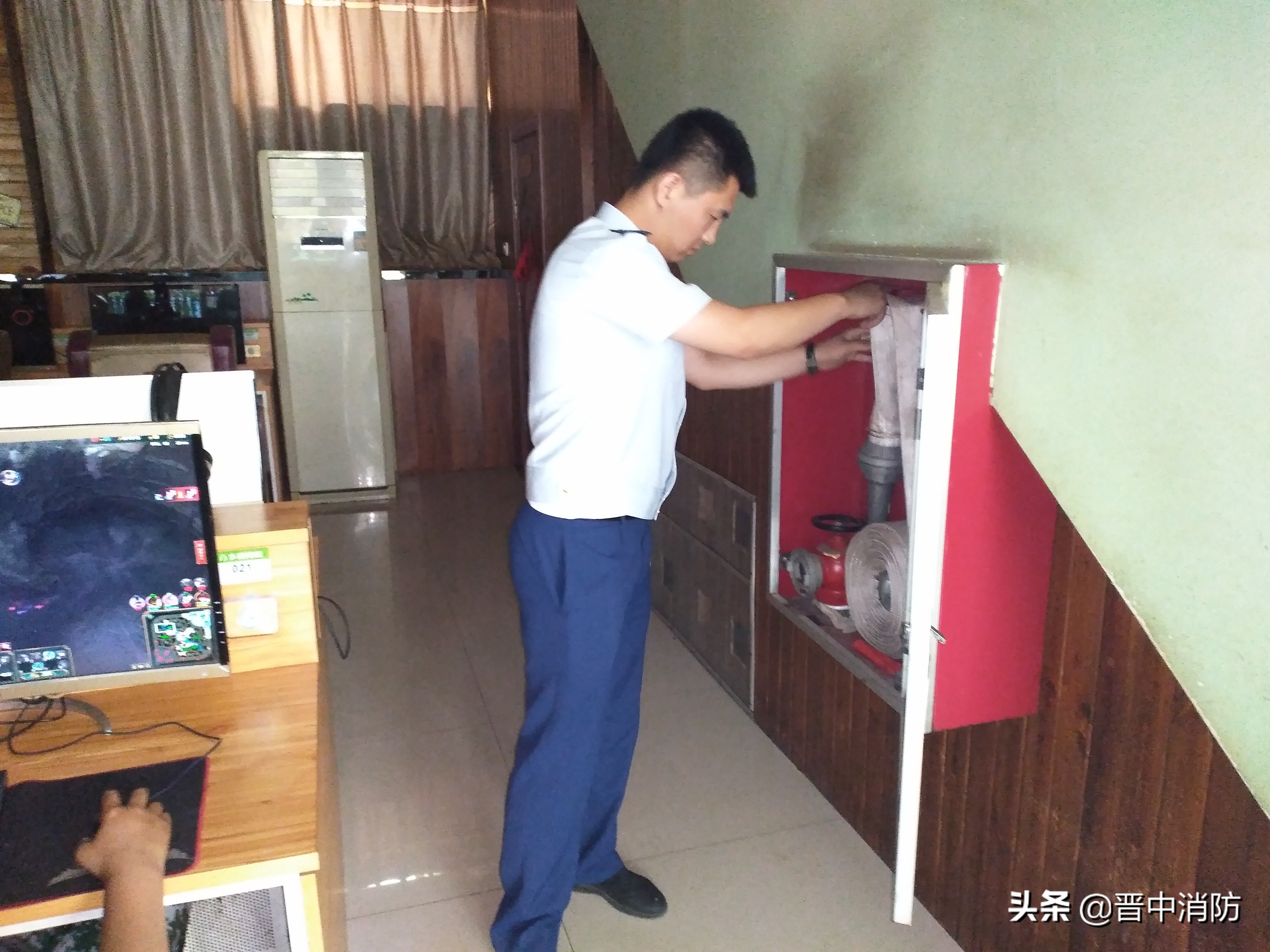 消防整治保平安,寿阳消防夜查整治