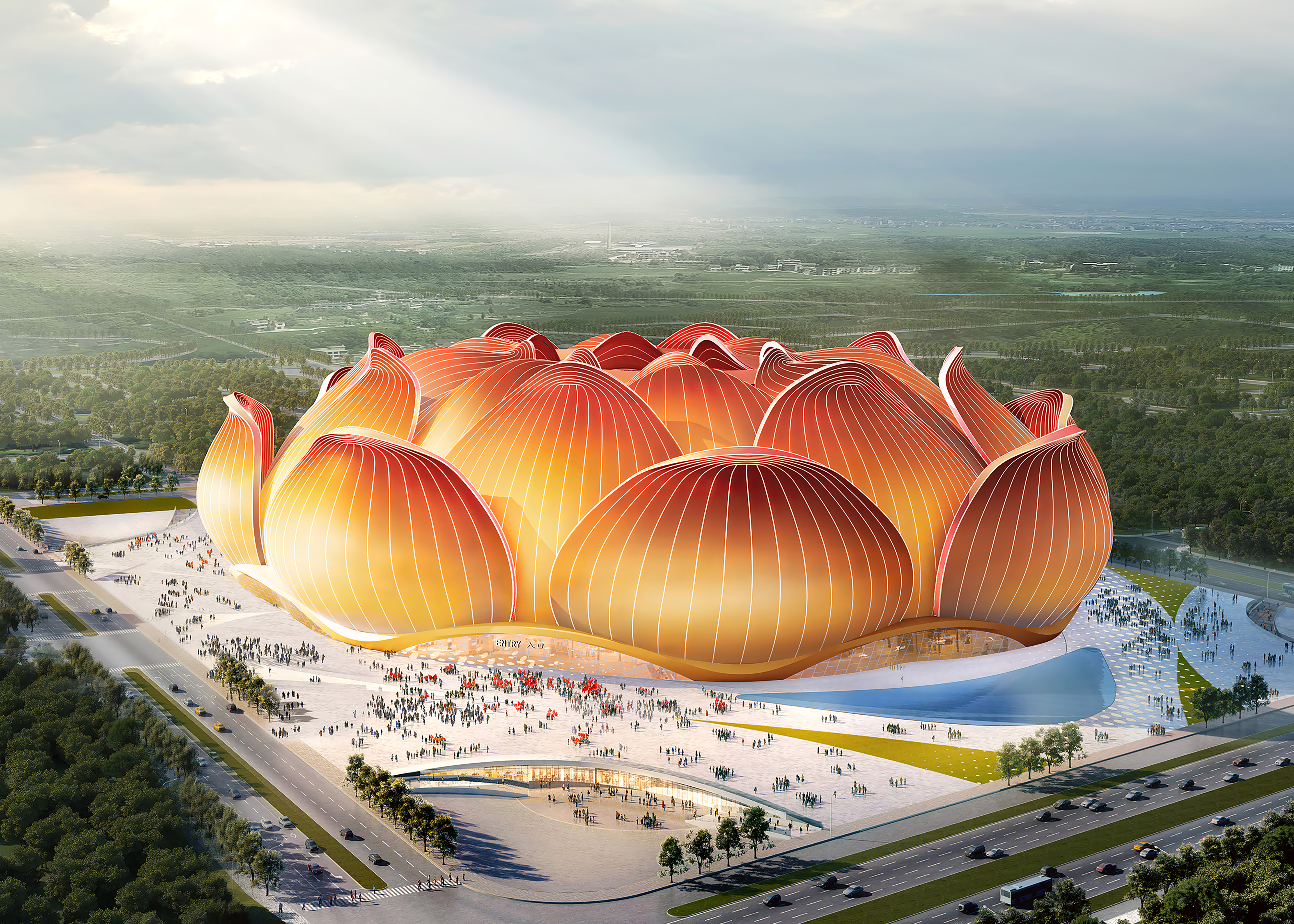 恒大新球场效果图曝光,恒大新球场造型曝光