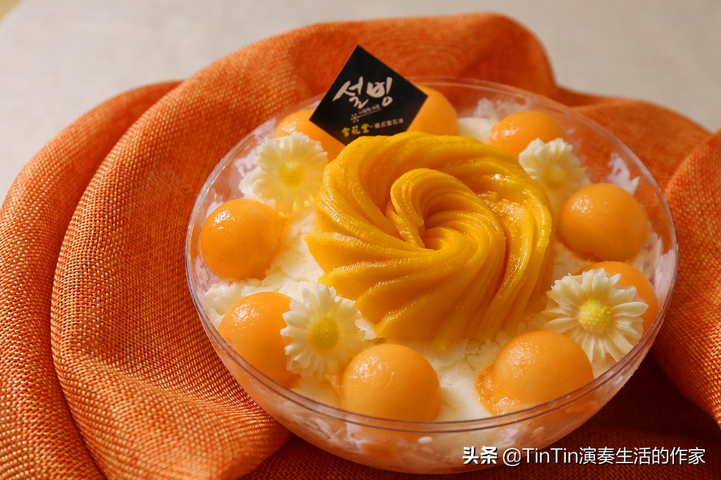 韩国正宗牛奶雪冰,韩国最火雪花冰