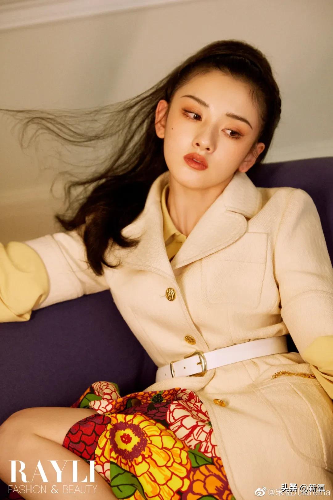 宋祖儿港风绝美照片,宋祖儿侧颜简直太美啦