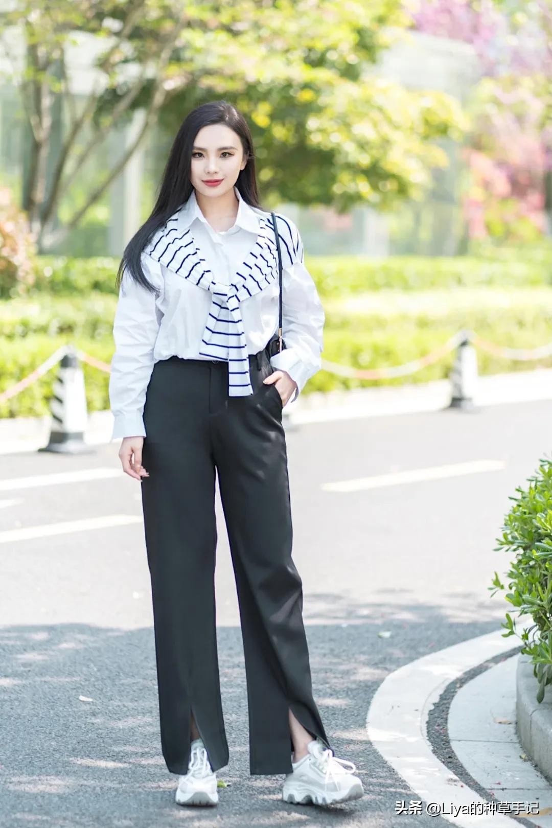 剪刀裤适合什么体型,剪刀裤时髦有型