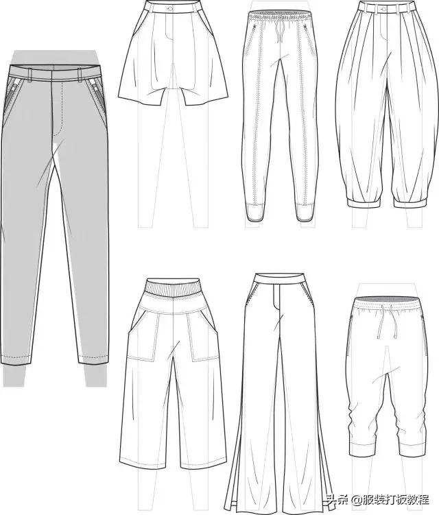 手绘服装款式图线稿书籍,服装款式图手绘专业教程